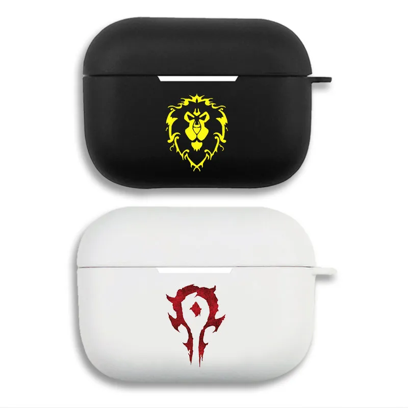 World of Warcraft Alliance Lion & Horde Crest Logo Protective Airpods Case