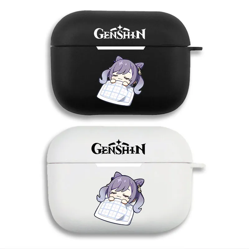 Original God Keqing Sleeping Chibi Protective Airpods Case
