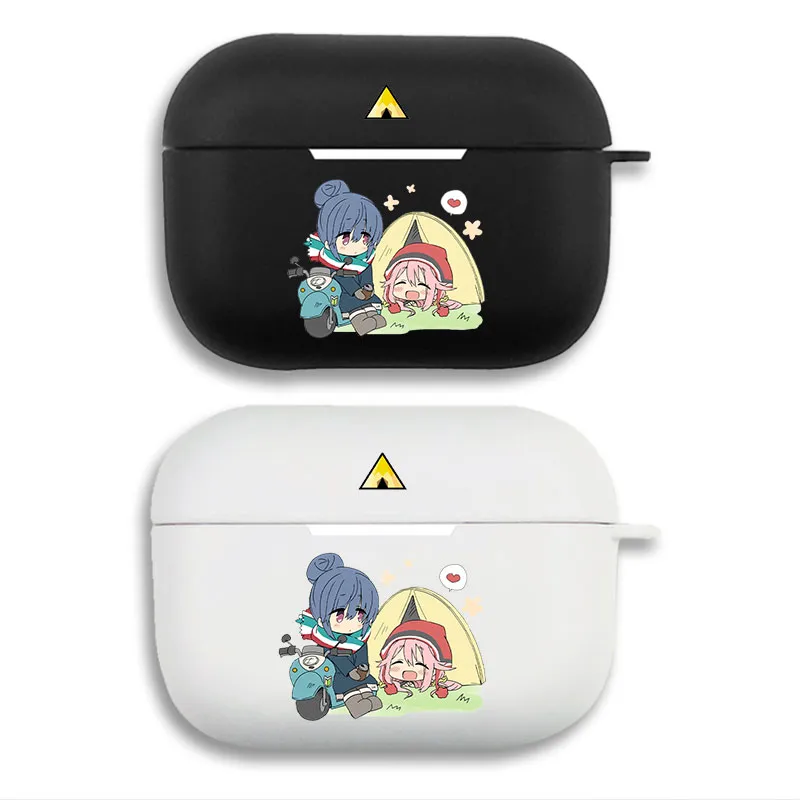 Laid-Back Camp Rin Shima and Nadeshiko Kagamihara Camping Chibi AirPods Case