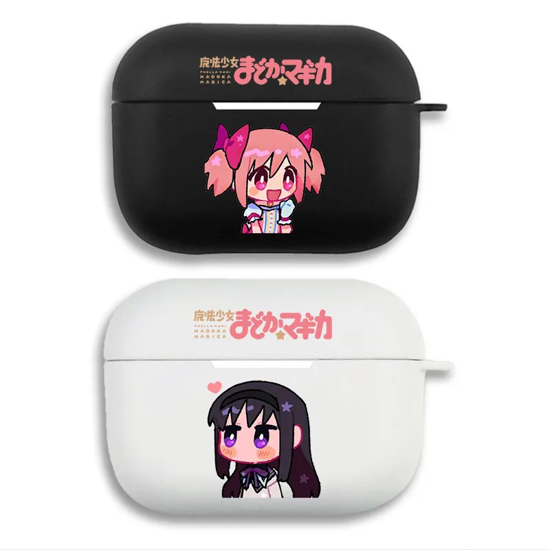 Puella Magi Madoka Magica — Madoka Kaname & Homura Akemi Cute Chibi Anime Matte Protective AirPods Case