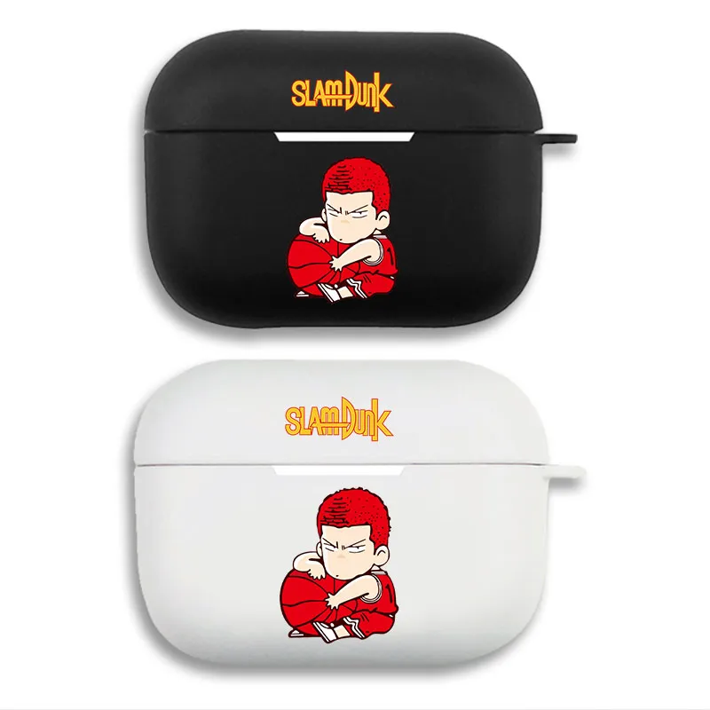 Slam Dunk Hanamichi Sakuragi Cute Chibi Matte Printed Silicone Airpods Case