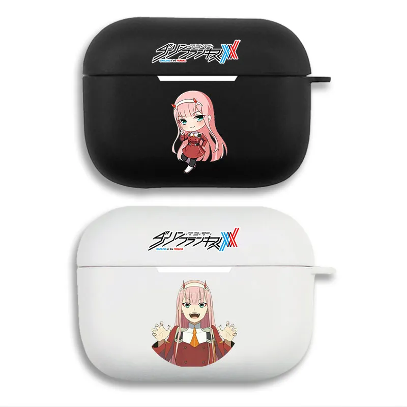 Darling in the Franxx Zero Two Cute Chibi Matte Printed Silicone Airpods Case