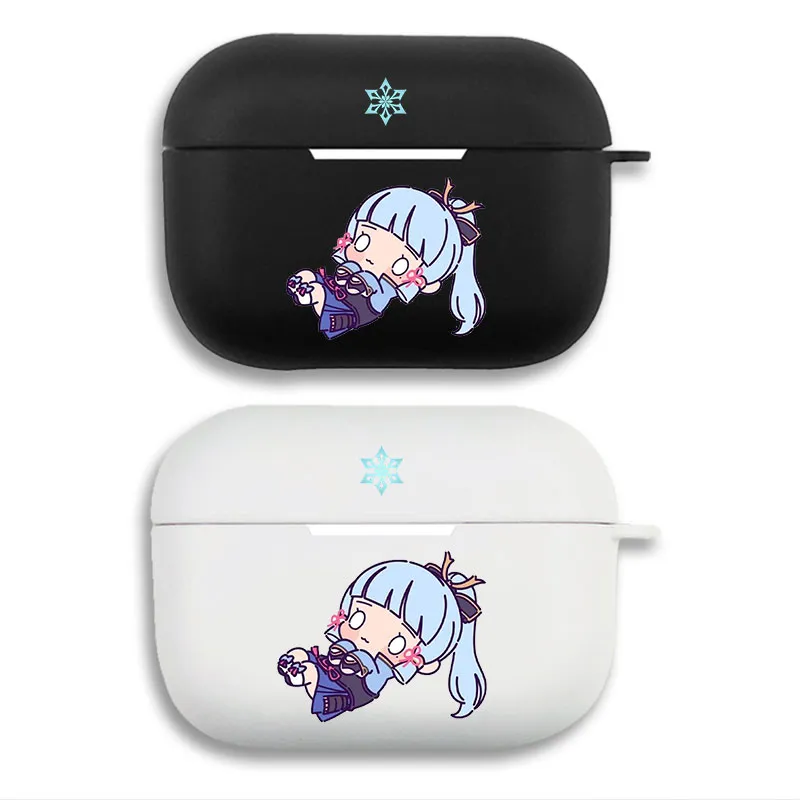 Original God Kamisato Ayaka Matte Printed Silicone Airpods Case