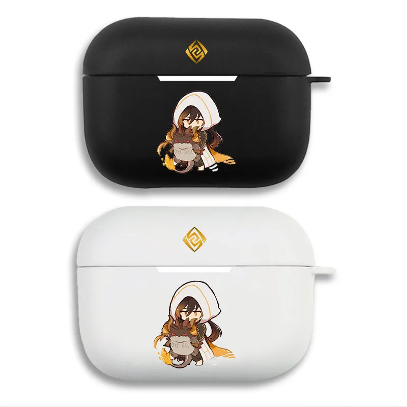 Original God Zhongli Cute Chibi Morax Dragon Game Airpods Case