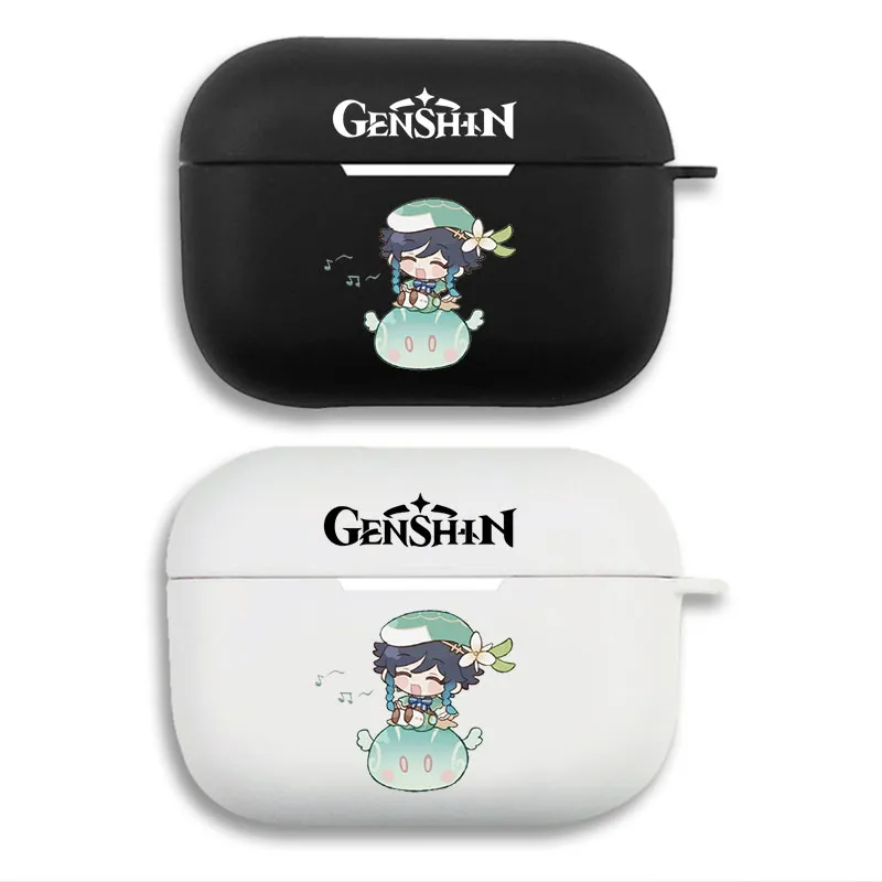 Original God Venti Cute Chibi Anemo Slime Game Airpods Case