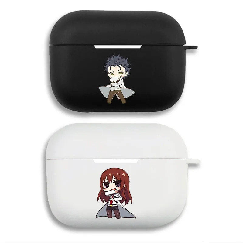 Steins Gate Okabe Rintarou Makise Kurisu Cute Chibi Airpods Case