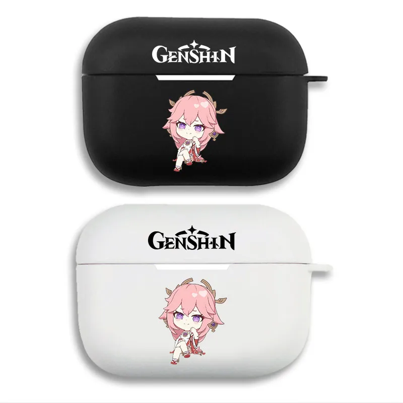 Original God Yae Miko Cute Chibi Fox Anime Airpods Case