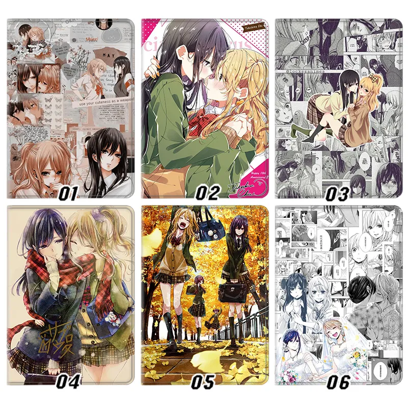 Citrus Manga - Mei and Yuzu Anime Yuri Romance AesthAlien Visitoric Folio Tablet Case