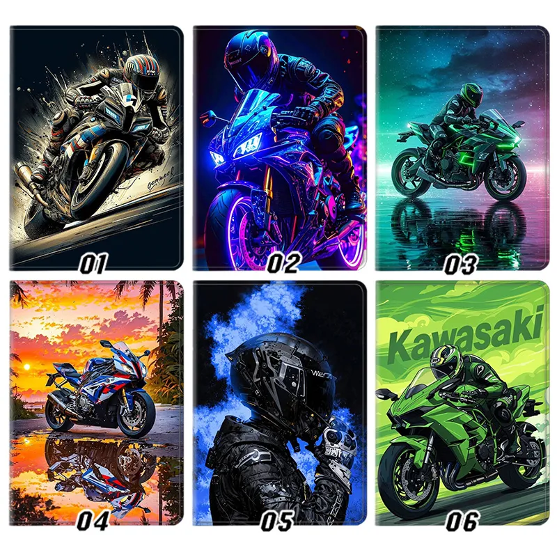 Superbike Racing Motorbike — Kawasaki Ninja BMW Sport Motorcycle Art Tablet Case