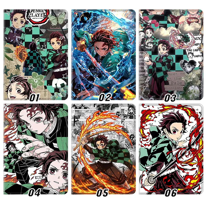 Blade Corps — Tanjiro Kamado Water Breathing & Hinokami Kagura Anime Art Tablet Case