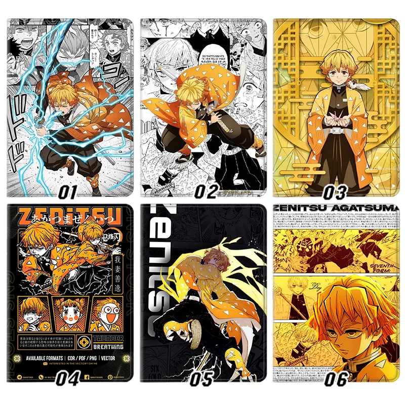 Blade Corps — Zenitsu Agatsuma Thunder Breathing Anime Collage Tablet Case