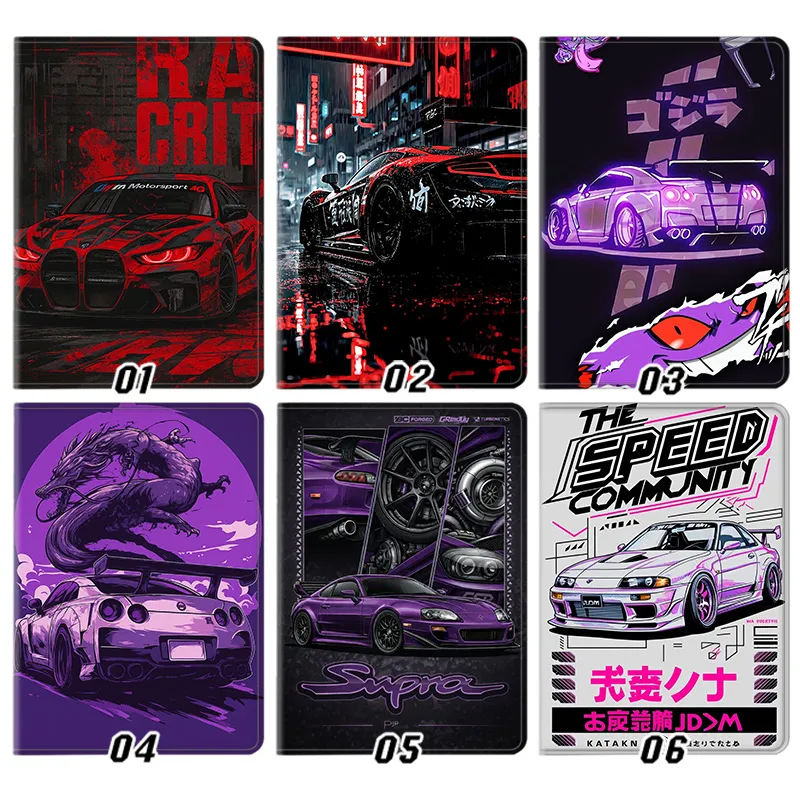 JDM Sports Car — Toyota Supra Nissan GTR BMW M4 Racing Art Tablet Case