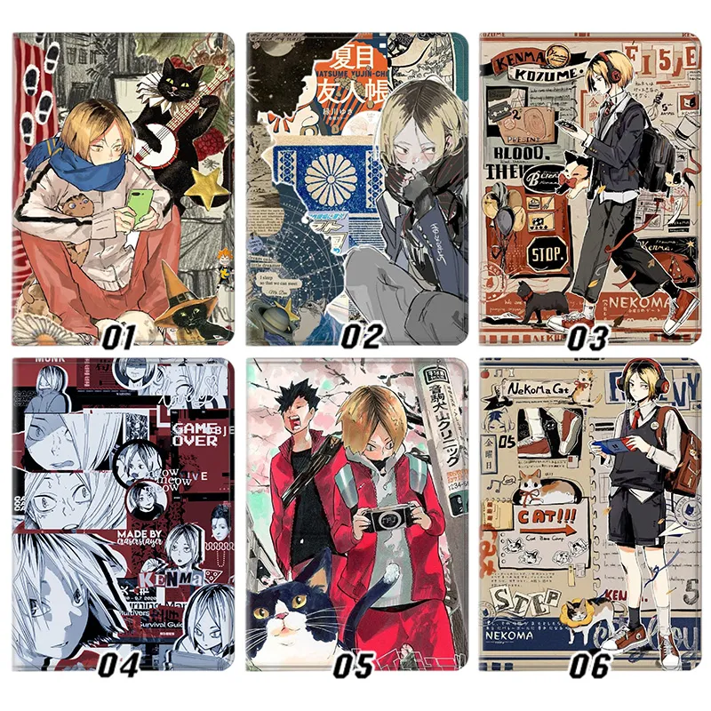 Haikyu!! — Kenma Kozume Nekoma SAlien Visitorter Anime Collage Tablet Case