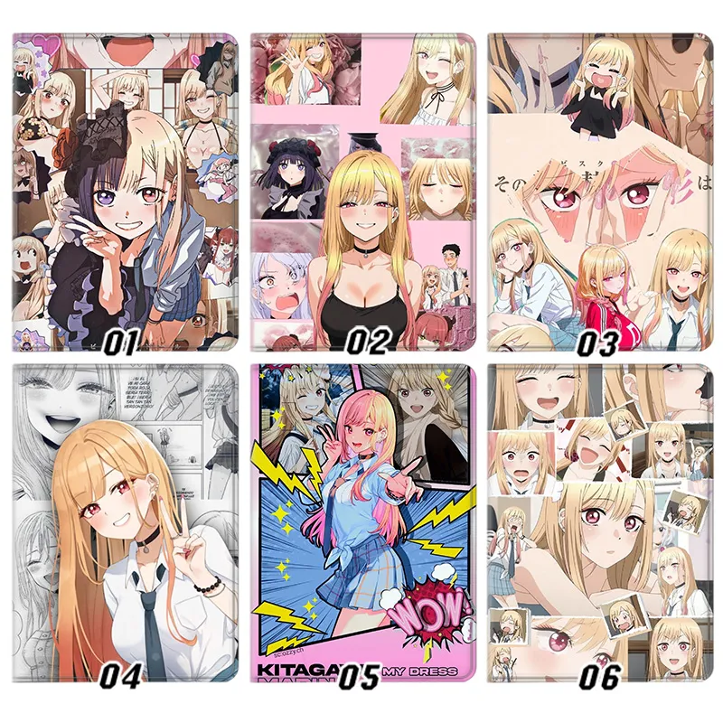 My Dress-Up Darling — Marin Kitagawa Cute Cosplay Anime Collage Tablet Case