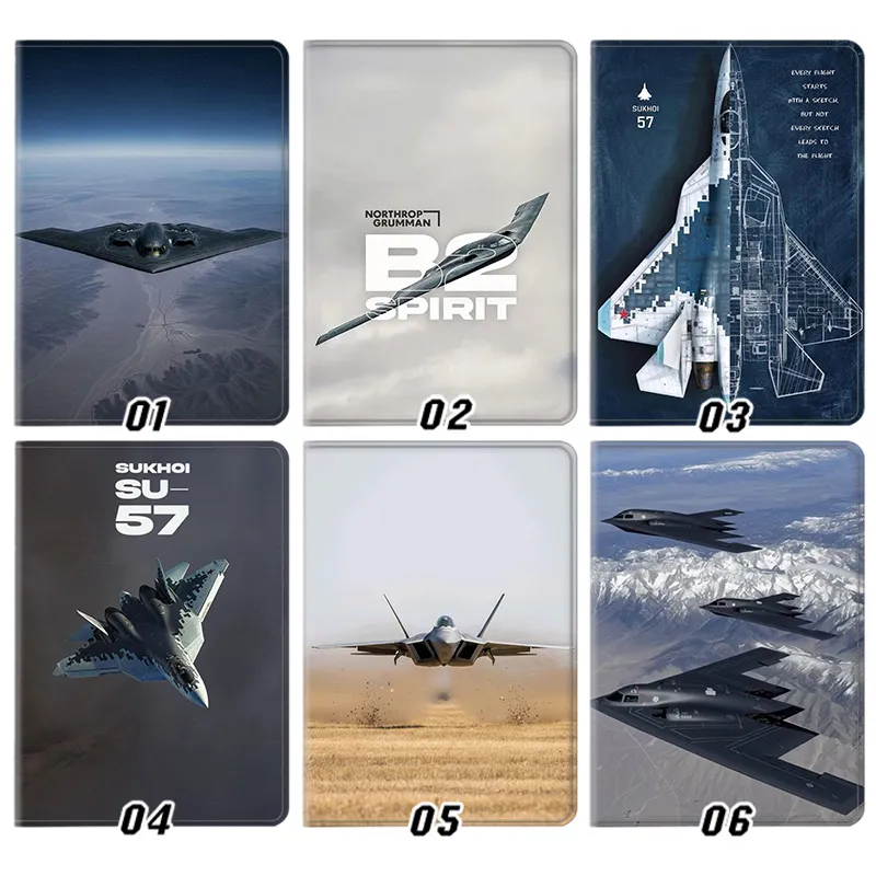 Military Stealth Fighter & Bomber — B-2 Spirit Stealth Bomber & Su-57 Felon JAlien Visitor Tablet Case