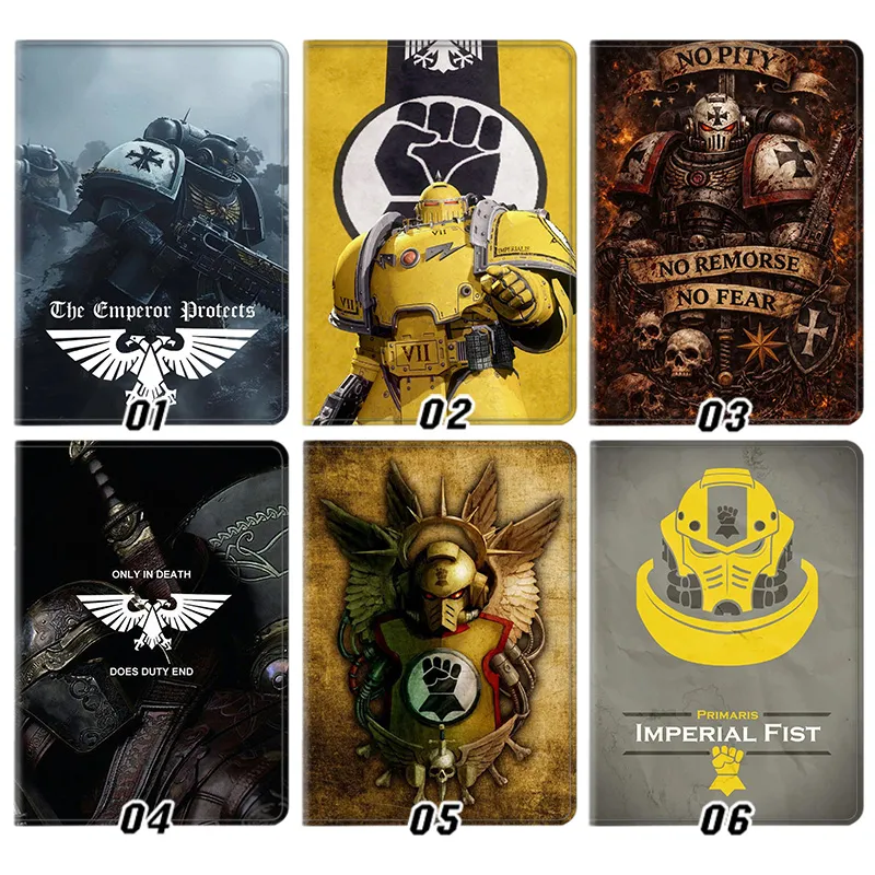 Warhammer 40K Space Marines — Imperial Fists & Black Templars Emblem Art Tablet Case