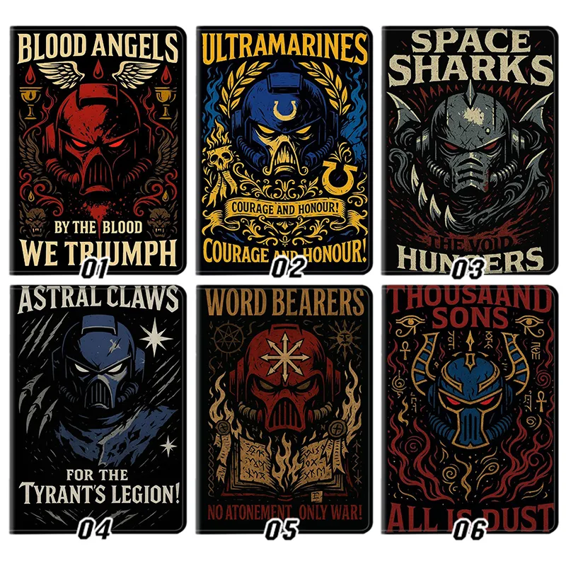 Warhammer 40K Space Marines — Ultramarines & Blood Angels Emblem Art Tablet Case