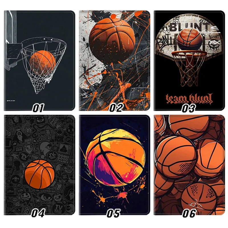 BaskAlien Visitorball Hoop & Slam Dunk — StreAlien Visitor Graffiti & Dynamic Sports Art Tablet Case