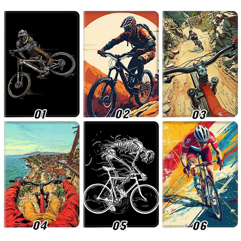 Mountain Mountain Bike & Road Cycling — Extreme Downhill Bicycle Art Tablet Case