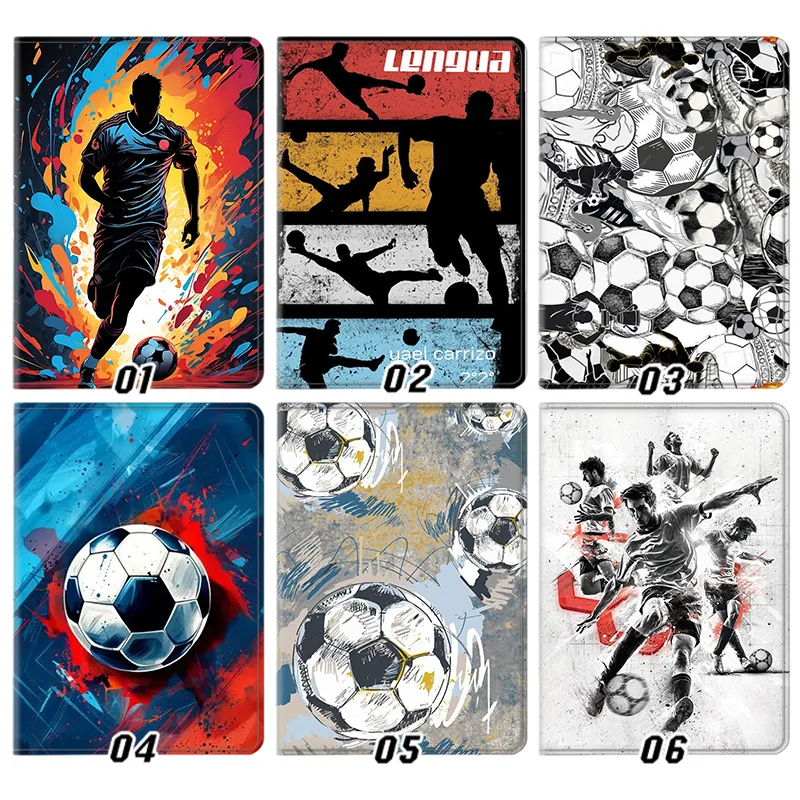 Soccer Football Star Player & Ball — Dynamic Splash Art & Sports Graphic Tablet Case