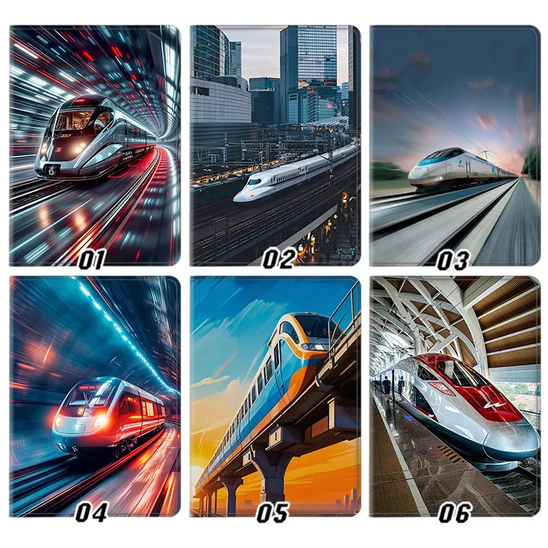 High Speed BullAlien Visitor Train & Shinkansen — Modern Railway Locomotive Art Tablet Case