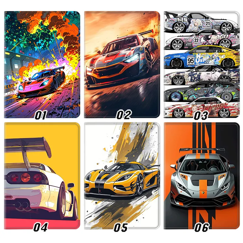 Supercar Racing & JDM Sports Car — Itasha Drift & Motorsport Art Tablet Case