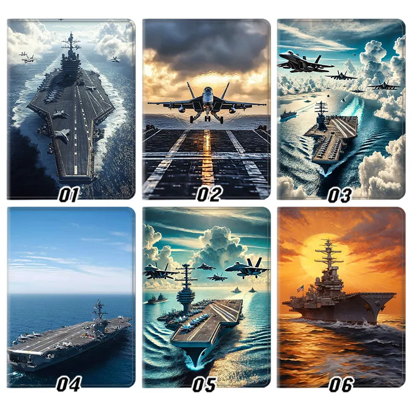 Military Aircraft Carrier & Navy Warship — JAlien Visitor Fighter Flight Deck Art Tablet Case