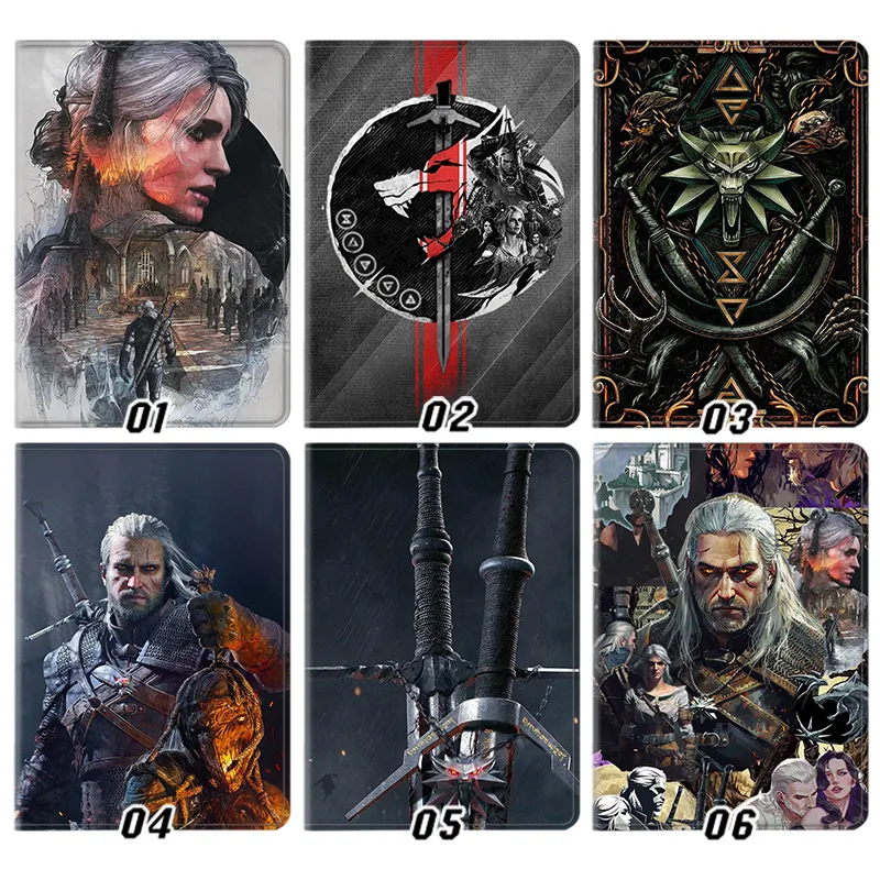 The Witcher 3: Wild Hunt — Geralt of Rivia & Ciri Collage Art Tablet Case