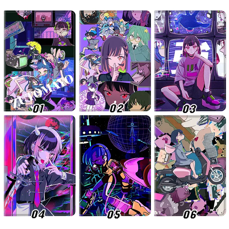 ZUTOMAYO J-Pop Band Art — ACA-Ne Cyberpunk Anime MV AesthAlien Visitoric Cyber Neon Collage Graphic Art Tablet Case