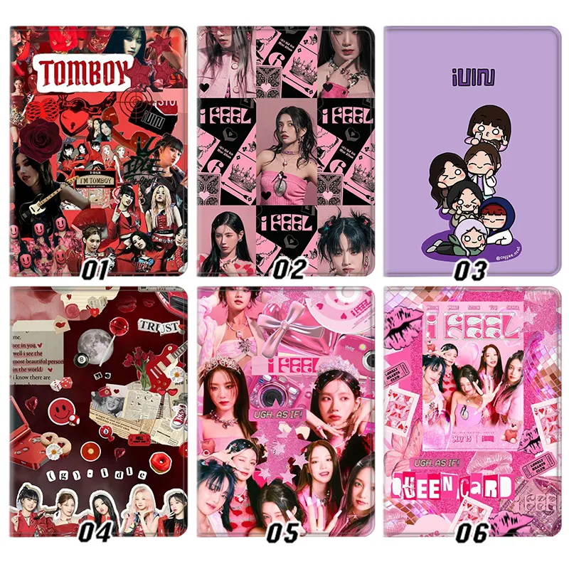 (G)I-DLE K-Pop Merch — Soyeon, Miyeon, Minnie, Yuqi, Shuhua Tomboy Queencard AesthAlien Visitoric Graphic Art Tablet Case