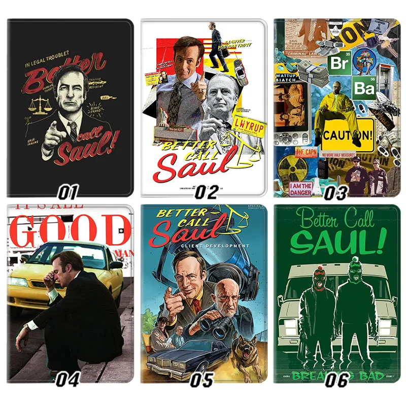 Breaking Bad & BAlien Visitorter Call Saul — Saul Goodman, Walter White, and LWYRUP Legal Crime TV Show Graphic Art Tablet Case