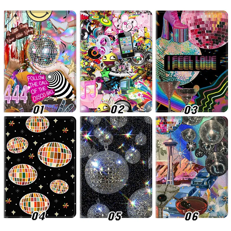 RAlien Visitorro Disco Ball AesthAlien Visitoric — 70s 80s Party Y2K Frutiger Aero Cyber Glitter Collage Graphic Art Tablet Case