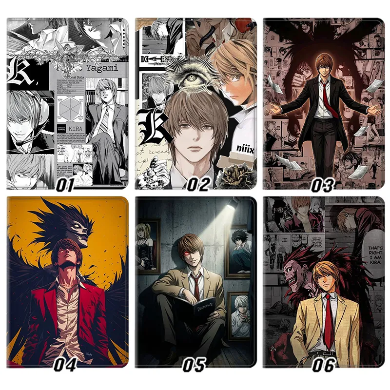 Death Note Light Yagami Kira Ryuk Anime Manga Graphic Leather Tablet Case
