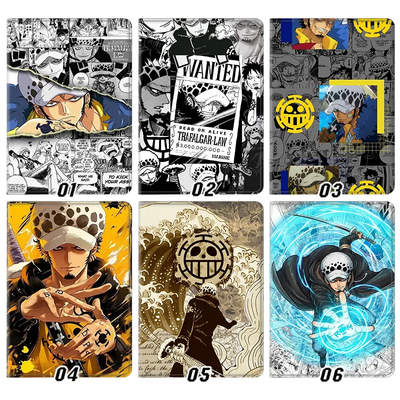 Pirate Voyage Trafalgar Law Wanted Poster Heart Pirates Logo Anime Manga Graphic Tablet Case