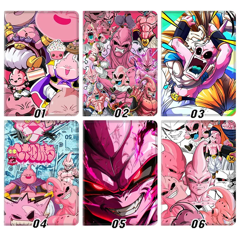 Ki Fighter Majin Buu Anime Graphic Trifold Stand Silk Texture Smart Tablet Case