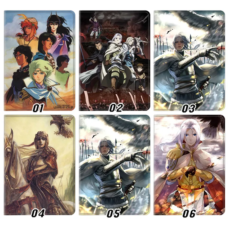 The Heroic Legend of Arslan Anime Graphic Trifold Stand Silk Texture Smart Tablet Case