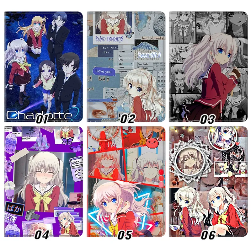 Charlotte Anime - Nao Tomori & Yuu Otosaka Cute Kawaii Collage Tablet Case