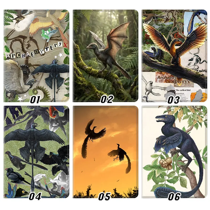 Archaeopteryx Prehistoric Flying Dinosaur Feathered Bird Tri-Fold Smart Tablet Case