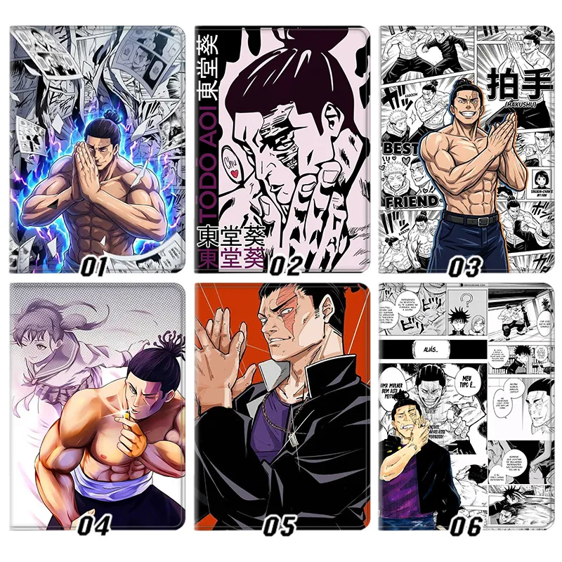 Curse Exorcist Aoi Todo Boogie Woogie Manga Tri-Fold Smart Tablet Case