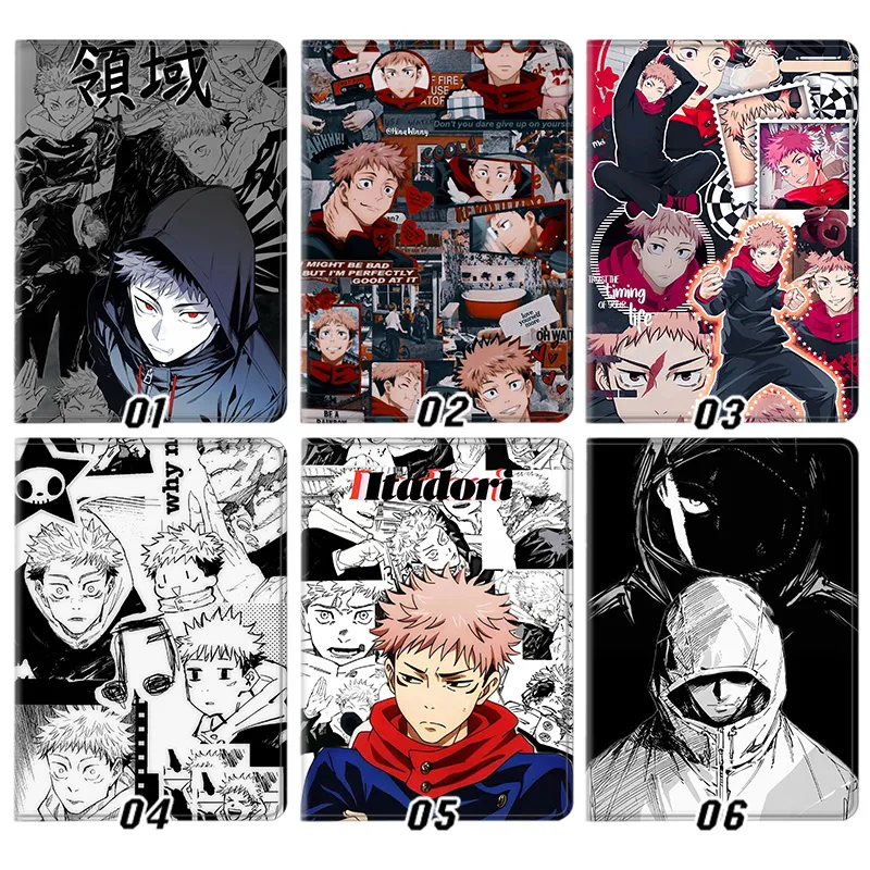 Curse Exorcist Yuji Itadori Ryomen Sukuna Tri-Fold Smart Tablet Case