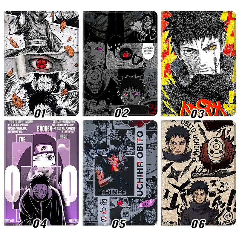 Ninja Anime  Obito Uchiha Akatsuki Manga Panel Tri-Fold Smart Tablet Case