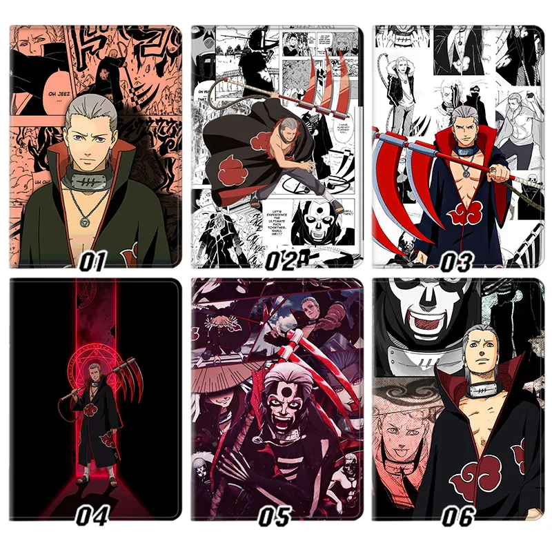 Ninja Anime  Hidan Akatsuki Manga Panel Graphic Tri-Fold Smart Tablet Case