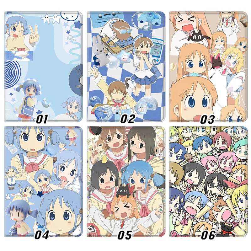 Nichijou My Ordinary Life Anime Manga Collage Tri-Fold Smart Tablet Case