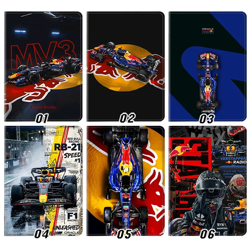 Red Bull F1 Racing Team Max Verstappen Tri-Fold Smart Tablet Case
