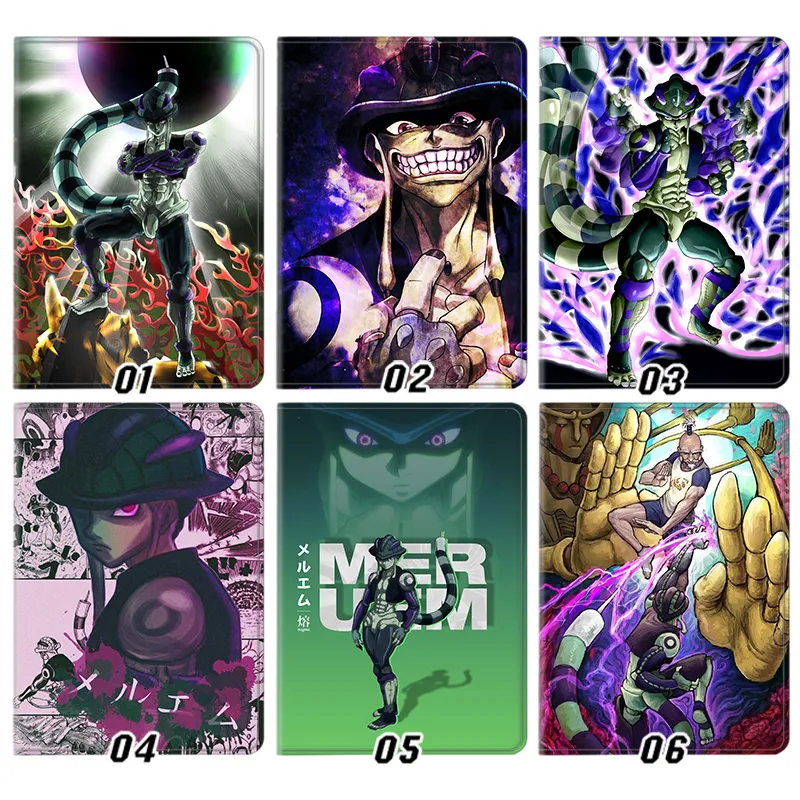 Hunter x Hunter Meruem Chimera Ant King Graphic Print Tri-Fold Smart Sleep Silk Texture Tablet Case
