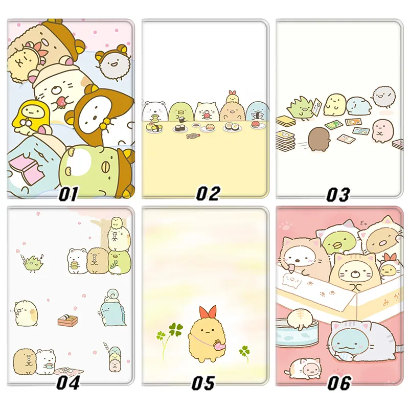 Sumikko Gurashi Shirokuma Tonkatsu Penguin Kawaii Chibi Tri-Fold Smart Sleep Silk Texture Tablet Case
