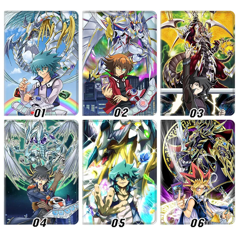 Yu-Gi-Oh! Jaden Yuki Yusei Fudo Yugi Mutou Graphic Print Tri-Fold Smart Sleep Silk Texture Tablet Case