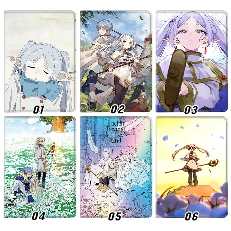 Frieren Beyond Journey's End Himmel Graphic Print Tri-Fold Smart Sleep Silk Texture Tablet Case