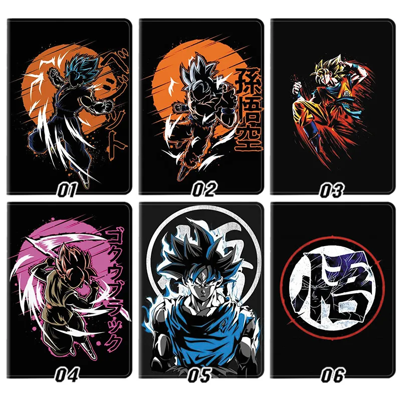 Ki Fighter Z Son Goku & Vegito Graphic Print Tri-Fold Smart Sleep Silk Texture Tablet Case