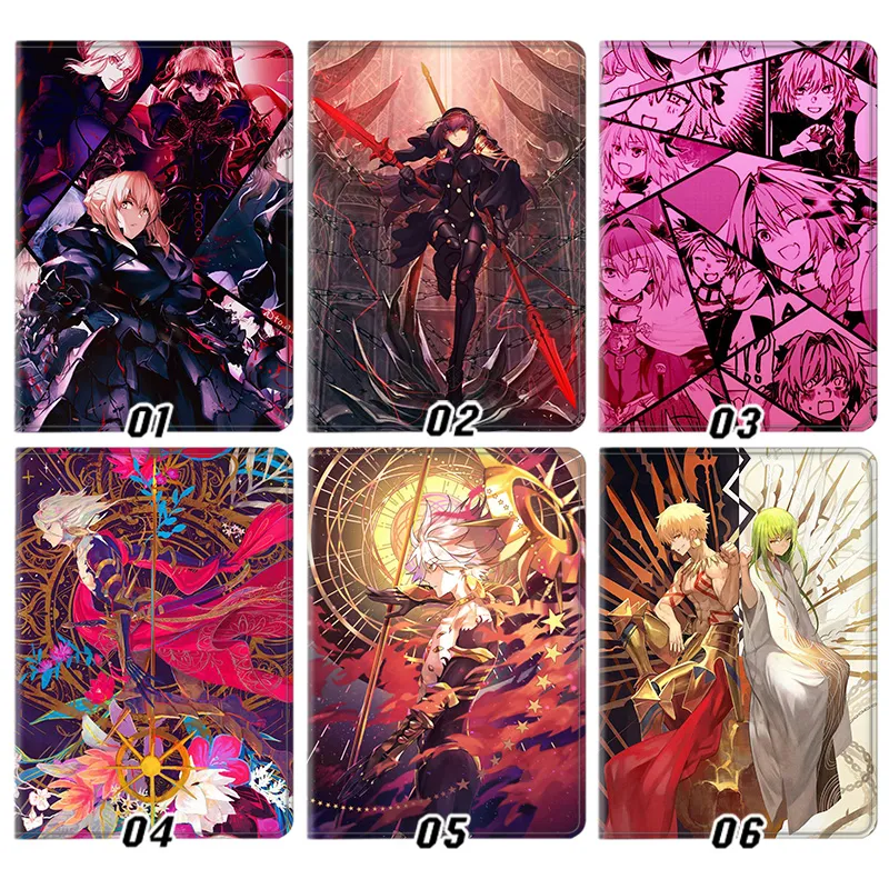 Fate Grand Order FGO Saber Gilgamesh Enkidu Anime Smart Trifold Tablet Case